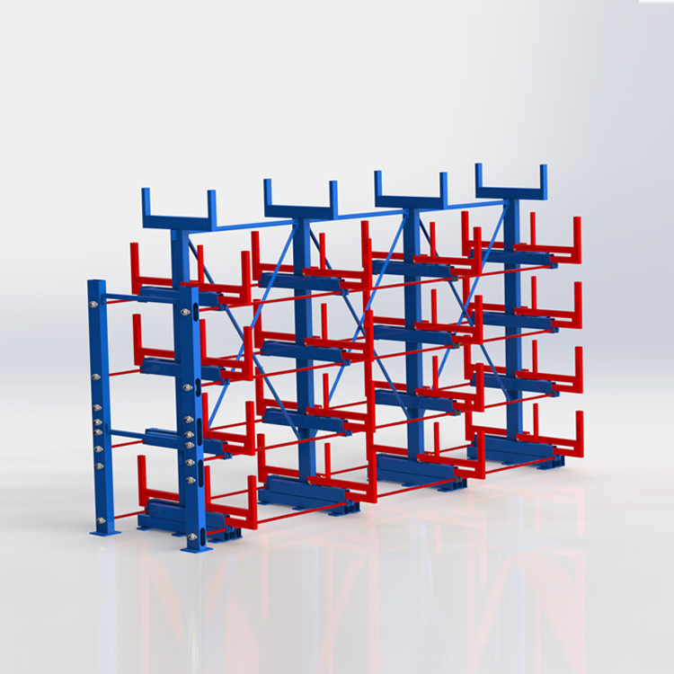 手搖式懸臂管材貨架